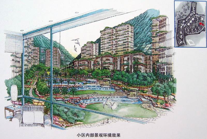 小區內部環境效果